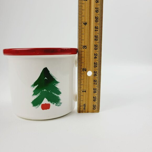 Pfaltzgraff Marimekko Christmas Tree Coffee Mug Red Trim Finland Style Design - Picture 8 of 10